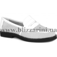 Туфлі 5232 Ella 525  белая  кожа  туф
