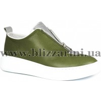 Кросiвки, кеди 0226-12000 19Y khaki leather  хаки  кожа  туф