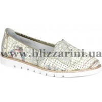 Балетки P025 406 014  бежевая кожа  туф