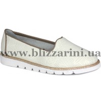 Балетки P025 401 103 (МАЛ Р)  молочная кожа  туф