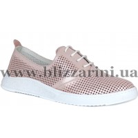 Кросiвки, кеди 0445-4078 19Y 89 powder satin  розовая кожа сатин  туф