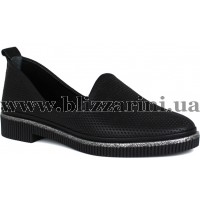 Туфлі P172 820 04  черная кожа  туф