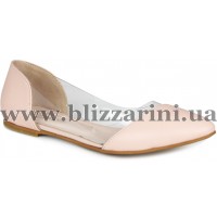 Балетки 22091/20  розовая кожа  туф