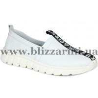 Кросiвки, кеди 607 102-32002 beyaz  белая  кожа  туф