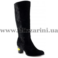 Сапоги M192-4600-S10R(МЕХ4) black замш з