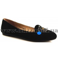 Балетки T1750-8901A-304APY black замш т