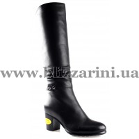 Сапоги WTF1139-45-A514W (полн мех)(мал разм) black кожа з