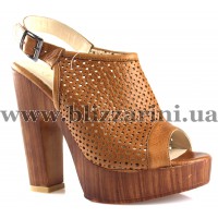 Босоніжки 167-4025  1 taba brown кожа л