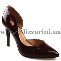 Туфлі S53-37-N360HT wine red бордо лак т