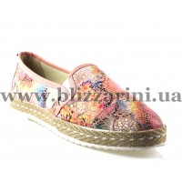 Еспадриліі 1379/90-16 розовая цветная кожа т