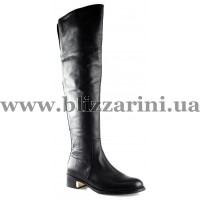 Ботфорты H209B-2013-5 black кожа ос