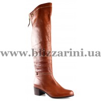 Ботфорты H1117-001-6 brown кожа ос
