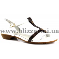 Сандалии FL171906-1S15/1S04L white/brown кожа л