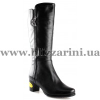 Сапоги H8153-863-M14 (полн мех )black кожа з