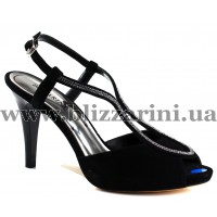 Босоніжки T3717-3502S-304 black замш л