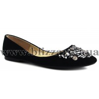 Балетки 8123-7221-301 black замш т