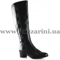 Сапоги G538-335-GM16 (МЕХ 4) black кожа з