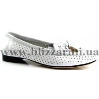 Мокасины, слипоны 10296-832 white кожа т