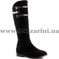 Сапоги BLID2016-1603BM (MEX 4) больш разм black замш D5+A16 з