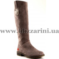 Сапоги F13X19-277ZB-1412 (MEX 4) grey замш з