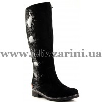 Сапоги GH8626-18-Q5160 (MEX 4) black замш з