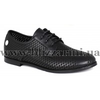 Туфлі D19YA-3240-B siyah faber  черная кожа  туф