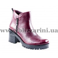 Ботинки W17-730 bordoeux leather бордовая кожа бот