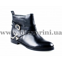 Полусапоги A116-274-07B black кожа бот