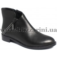 Ботинки KR379-08-129-R  black кожа  бот