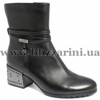 Ботильоны J6-A55-35/26  black кожа  бот