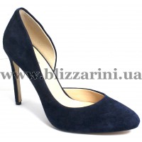 Туфлі 3069-81H  dark blue замш  туф