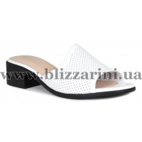 Сабо, шлепанцы P273 1295-1 beyaz deri  белая  кожа  л