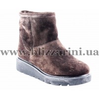 Ботинки 11820331 (полн шерсть) коричневый замш з