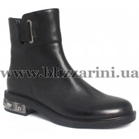 Ботинки TX118-3127-L65  black кожа  бот