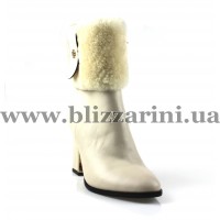 Полусапоги KR311804-999.22E-M (полн мех) milk кожа з