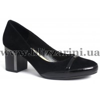 Туфлі A357-92-2+130  black замш  туф