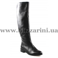 Сапоги S134-05-N223B black кожа ос