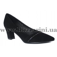 Туфлі ZR1023-8A  black замш  туф