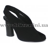 Босоніжки X0355-01E1  black замш  л-т
