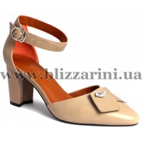 Туфлі ZR1100-8A  dark apricot кожа  л-т