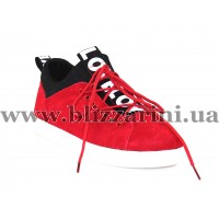 Кросiвки, кеди 86705-2  прес red.h замш т