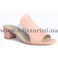 Сабо, шлепанцы 1173  pink розовая кожа  л