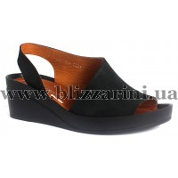 Босоніжки 0443-342-18Y 2053 black satin  черная кожа сатин  л