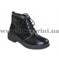 Ботинки 063-6 (прес) black кожа бот