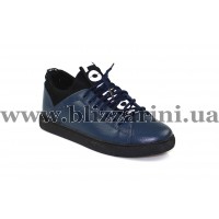 Кросiвки, кеди 86705-2 (прес) blue кожа т