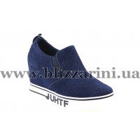 Снiкерси 20-17 прес dk.blue замш т