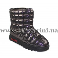 Угги, дутики A-01 (прес) (полн искус мех) dk.grey бот з