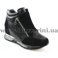 Снiкерси FLM22-2 прес black01 кожа бот