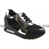 Снiкерси FLM16-3 прес black01 замш т