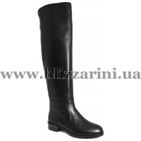 Сапоги C2859-21-5207BM (мех 4)  черная кожа  зима